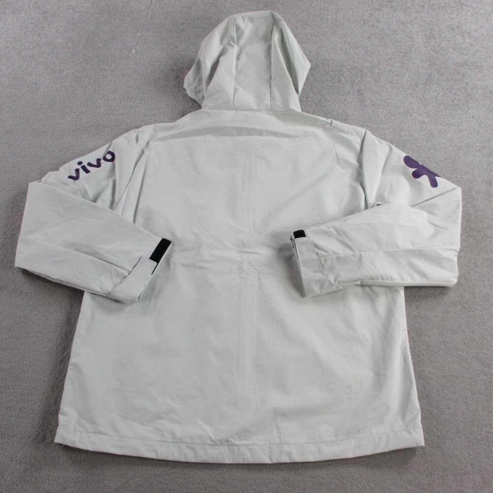 Brasil National Jacket Mens 2XL XXL Gray Goretex Soccer Windbreaker Hooded - Picture 2 of 11